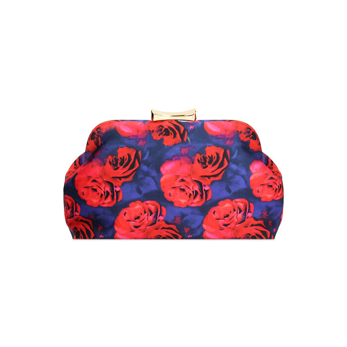 Bolso de mano azul-rojo con bandolera removible, Primadonna, 275126492RSBLROUNI