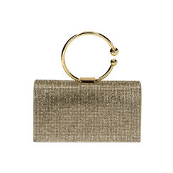 Mini bolso mujer oro en laminado con piedras, Primadonna, 255102425LPOROGUNI, 001 preview