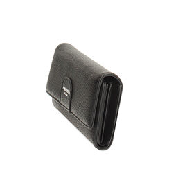 Portefeuille noir avec détails sophistiqués, Primadonna, 265702125EPNEROUNI, 002a