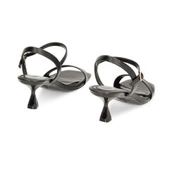 Sandali neri, tacco 5,2 cm, Primadonna, 234922401EPNERO035, 003 preview