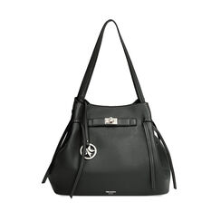 Borsa a spalla nera da donna, Primadonna, 265704719EPNEROUNI, 001a