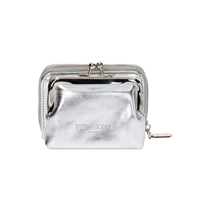 Monedero de mujer plateado laminado Coleccion Primadonna Collection