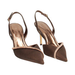 Zapato destalonado marr&oacute;n oscuro tac&oacute;n 8,4 cm, Primadonna, 272131404RSMORO035, 003 preview