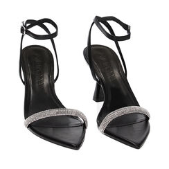 Sandales à talons noires avec pierres, Primadonna, 234948321ETNERO035, 002a