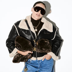 Sac bandoulière brun foncé avec détails chics, Primadonna, 265700565FUMOROUNI, 002 preview