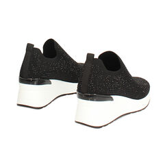 Slip-on negras con tac&oacute;n 6,5 cm, Zapatos, 272812187TRNERO035, 004 preview