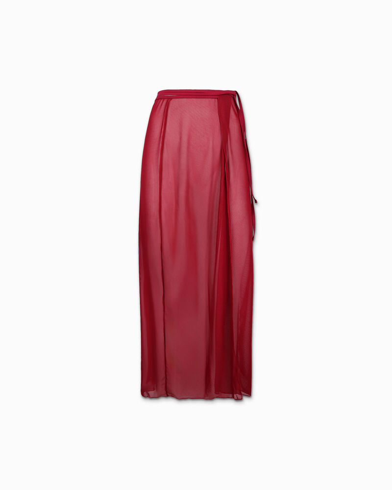 Cover-up para mujer burdeos en tejido image number null