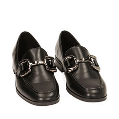 WOMEN SHOES MOCASSINS SYNTHETIC NERO, Primadonna, 224986001EPNERO036, 002a
