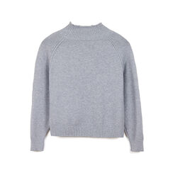 Maglia grigia in tessuto basic, Primadonna, 26U558585TSGRIGM, 003 preview