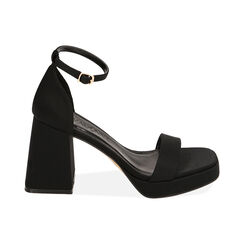 CALZATURA SANDALI CON TACCO LYCRA NERO, Primadonna, 212158215LYNERO035, 001 preview