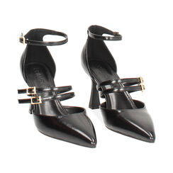 Décolleté open shank nera con tacco 7,6 cm da donna, Primadonna, 264902571EUNERO035, 003 preview