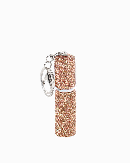 Porte-cl&eacute;s rose-dor&eacute; paillet&eacute;, MULTI COLOR