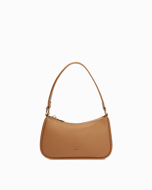 Mini bag camel con tracolla removibile, CAMEL