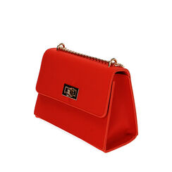 Borsa a tracolla corallo in tessuto, Primadonna, 215123167LYCORAUNI, 002a