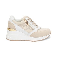 Sneakers donna beige in tessuto, Primadonna, 252850975TSBEIG036, 001 preview