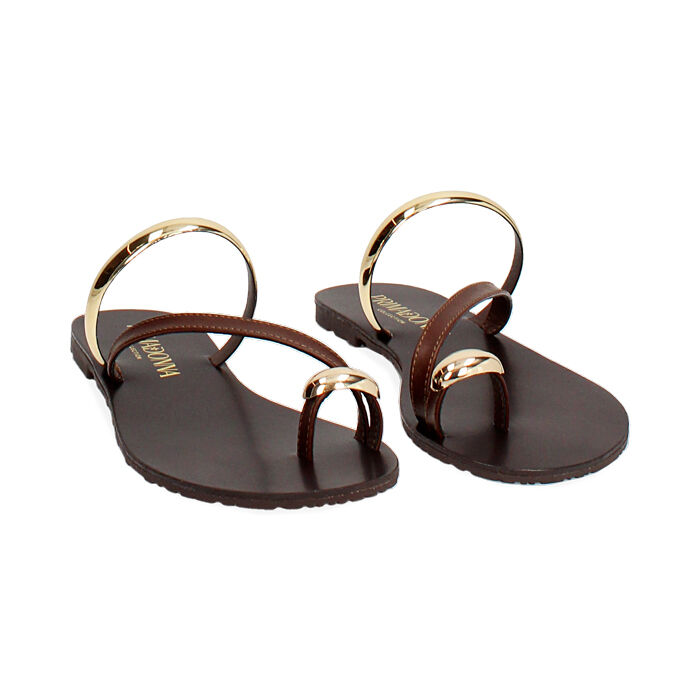 Sandali bassi donna marroni Primadonna Collection