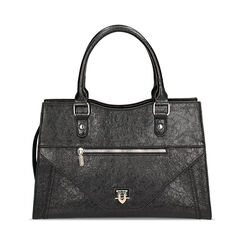 Borsa a mano nera in crack, Promozioni, 24D583201SCNEROUNI, 001 preview