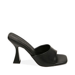 Mules nere, tacco 9,5 cm, Primadonna, 214925607EPNERO035, 001a