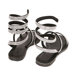 Sandali neri con strass, Primadonna, 214986601MFNERO035, 003 preview