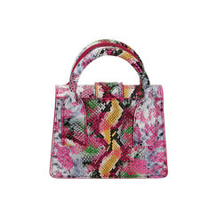 Mini bag a mano stampa pitone, Primadonna, 215124537PTFUCSUNI, 003 preview