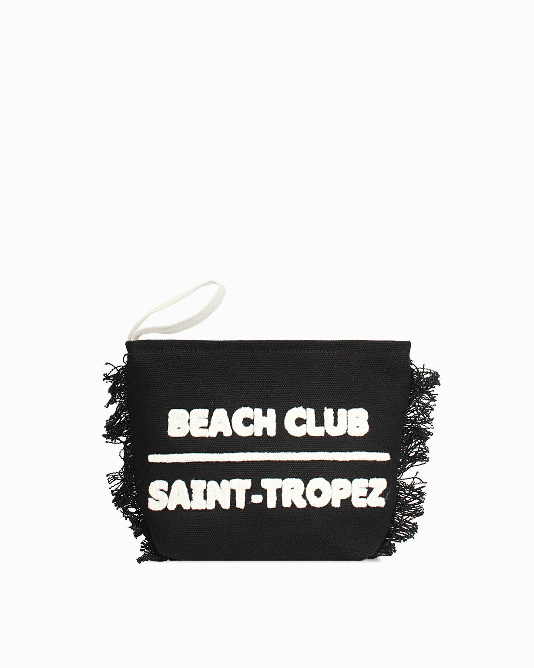 Trousse canvas nero con dettagli chic