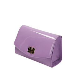 Borsa a tracolla lilla in vernice, Primadonna, 210200017VELILLUNI, 002a