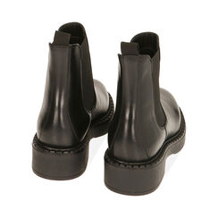 Chelsea boots neri in pelle, tacco 4 cm , Primadonna, 20B813207PENERO035, 003 preview