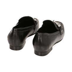 WOMEN SHOES MOCASSINS LEATHER NERO, Primadonna, 21N822019PENERO036, 003 preview