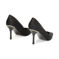 Décolleté nere in tessuto, tacco 8,5 cm, Primadonna, 242162811LYNERO038, 003 preview