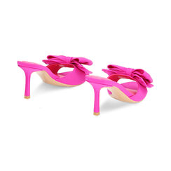 Mules Open Toe fucsia in lycra, tacco 7,5 cm, Primadonna, 234965902LYFUCS035, 003 preview