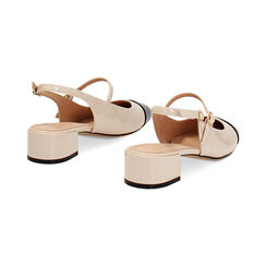 Zapato de sal&oacute;n crema destalonado tac&oacute;n 4 cm, Zapatos, 274962787VEPANN037, 004 preview