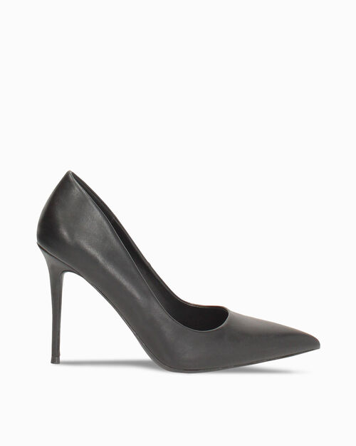 Zapato de sal&oacute;n negro tac&oacute;n 10 cm, BLACK