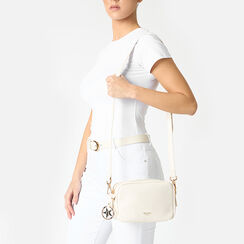 Borsa a tracolla donna panna, Primadonna, 255705312EPPANNUNI, 002a