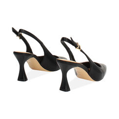 D&eacute;collet&eacute; slingback nere tacco 7,5 cm, Scarpe, 272141101EPNERO036, 004 preview