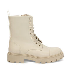 Anfibi panna con suola in gomma e tacco di 4 cm, Primadonna, 260610909EPPANN035, 001a