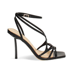 Sandales noires talon 9,5 cm, Primadonna, 272102101EUNERO035, 001 preview