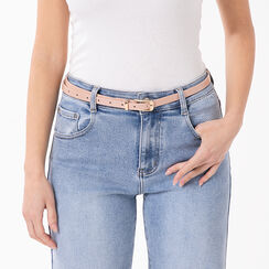 Ceinture nude avec boucle &eacute;l&eacute;gante, Primadonna, 27B413456VENUDEUNI, 002a