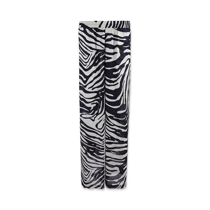 Pantalón mujer con estampado de cebra, Primadonna, 25C924352TSZEBRUNI