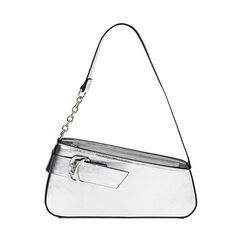 Mini bag donna argento in laminato con fibbia, Primadonna, 25M740195LMARGEUNI, 001a