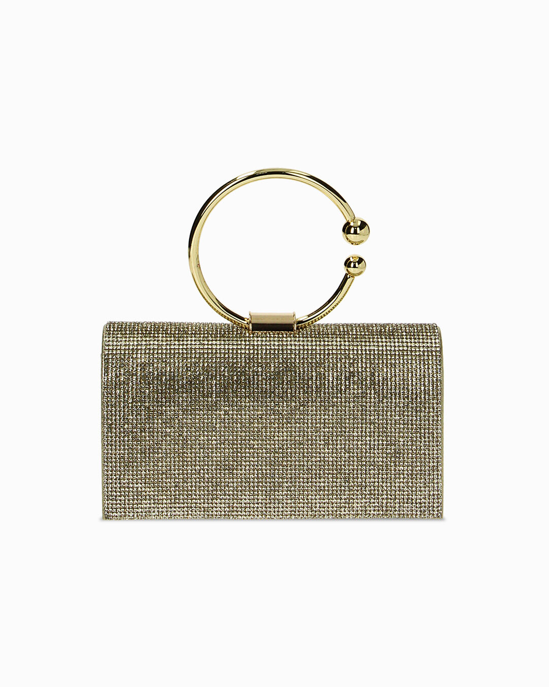 Mini bag oro con tracolla removibile