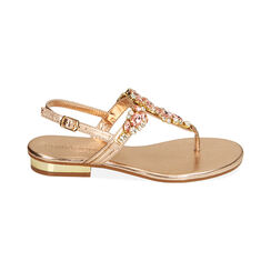 Sandali infradito rosa oro, Ultime Occasioni, 214909918LMRAOR035, 001 preview