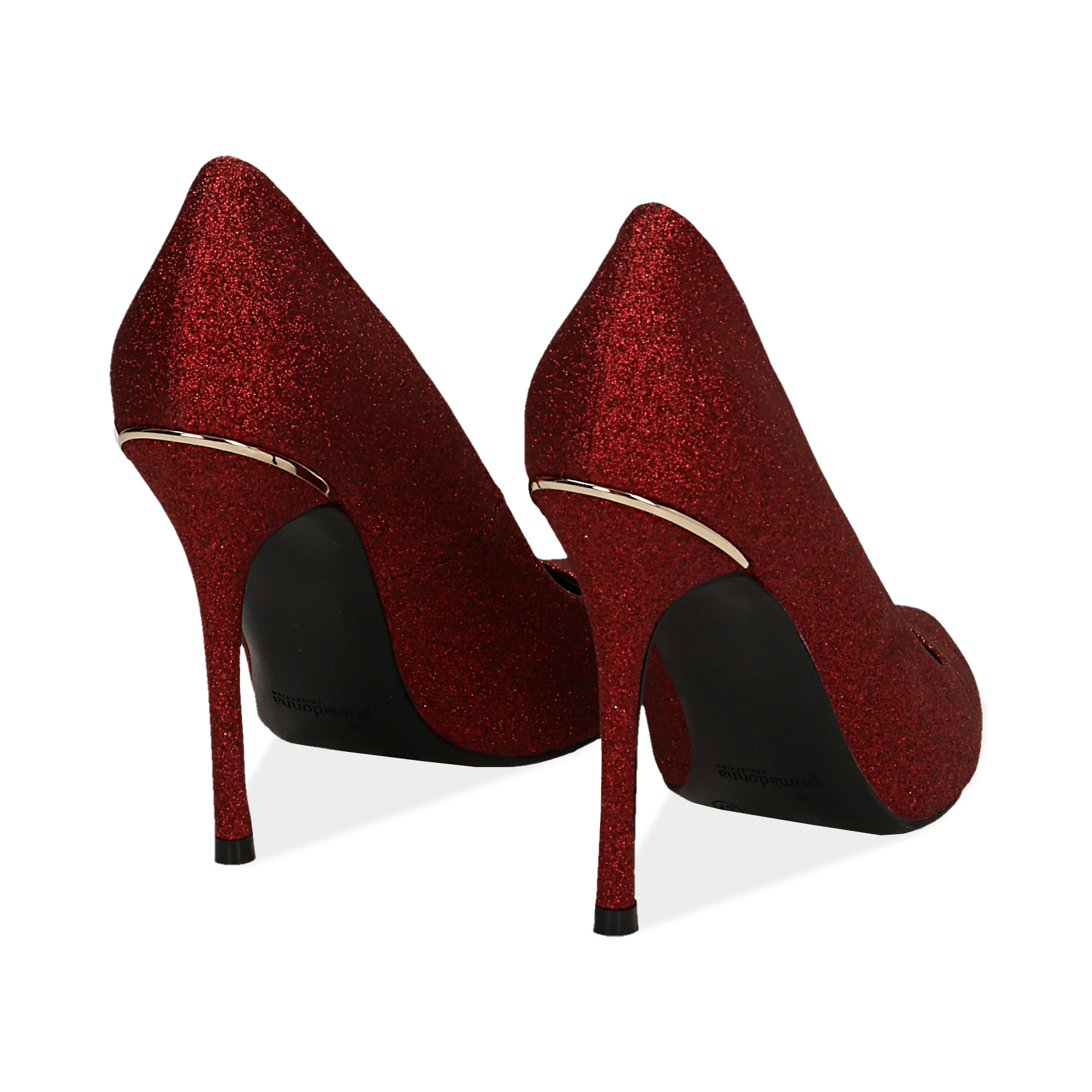 scarpe rosse brillantinate
