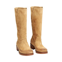 Biker in camoscio taupe, Primadonna, 273413702CMTAUP036, 002 preview