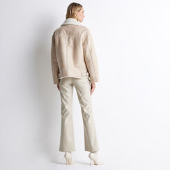 Giacca panna effetto fur, Primadonna, 228502314TSPANNM, 004 preview