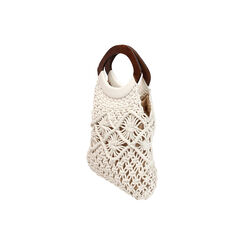 Sac à main femme crème en tissu, Primadonna, 255110504TSPANNUNI, 003 preview