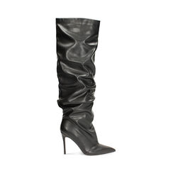 Stivali sopra il ginocchio neri con tacco a spillo 10 cm, Primadonna, 262104523EPNERO036, 001 preview