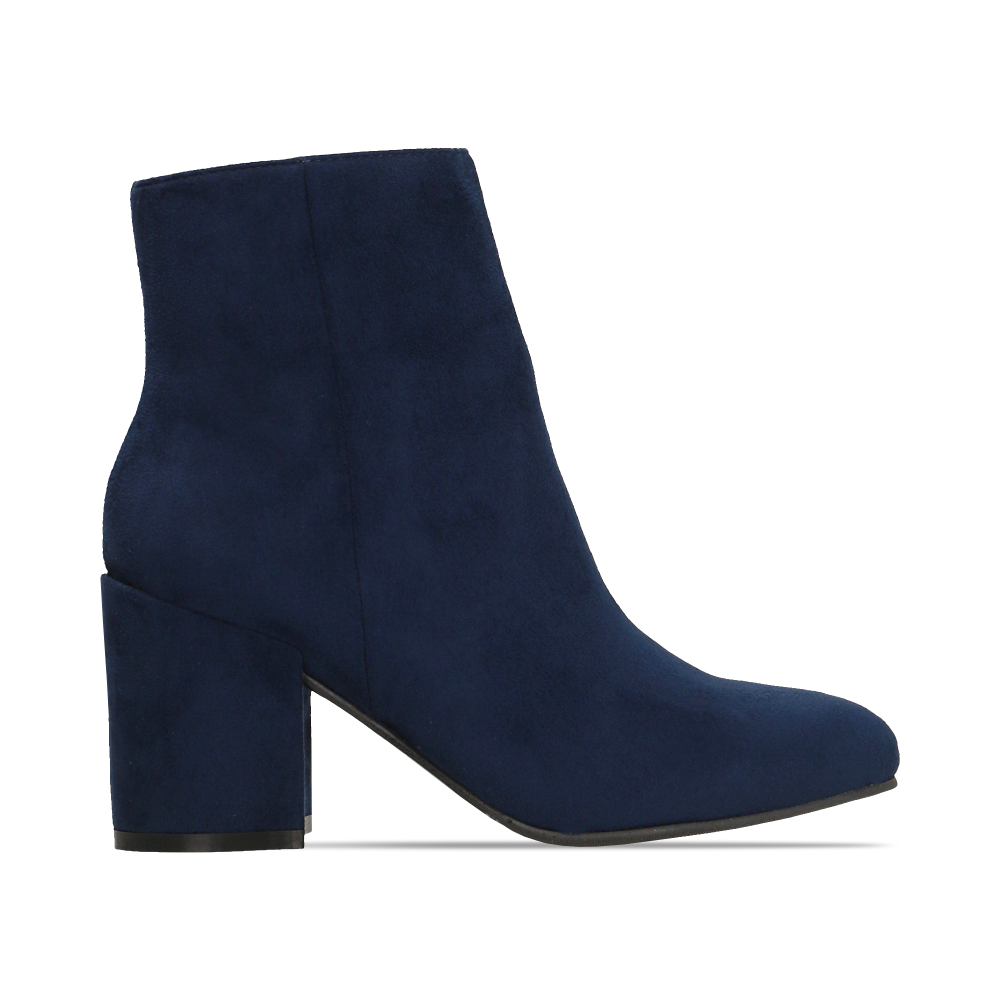 Ankle boots blu in microfibra, tacco 7,5 cm | Primadonna Collection