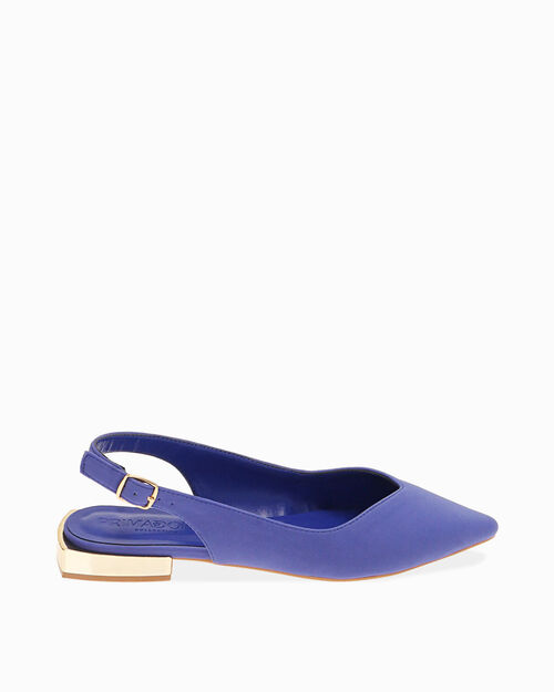 Ballerine viola slingback in tessuto, VIOLET