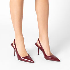 Décolleté slingback de mujer cherry en charol, Primadonna, 25M748888VECHER036, 002a