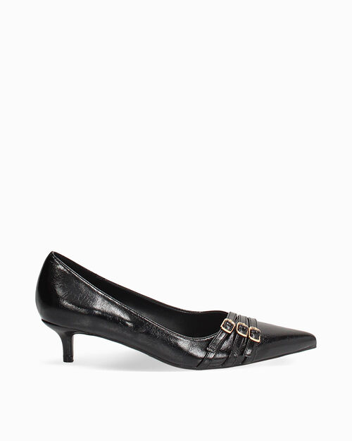 D&eacute;collet&eacute; nere con tacco 4,5 cm, BLACK